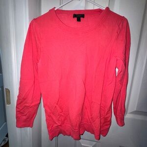J. Crew hot pink cashmere sweater